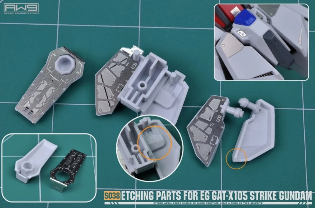 Madworks S038 Etching Parts for Entry Grade (EG) 1/144 GAT-X105 Strike Gundam
