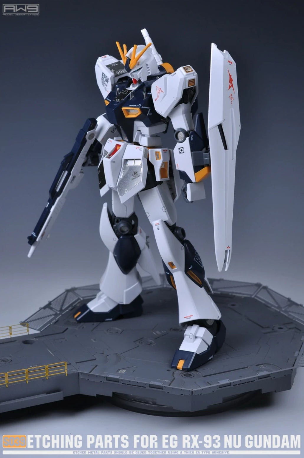 Madworks S39 Etching Parts for Entry Grade (EG) 1/144 RX-93 Nu Gundam ...