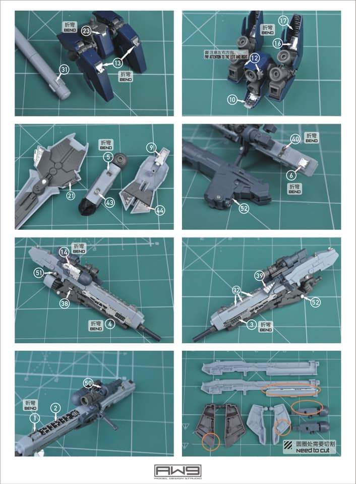 Madworks S007 HG Sinanju Stein (Narrative) Detail-up Parts