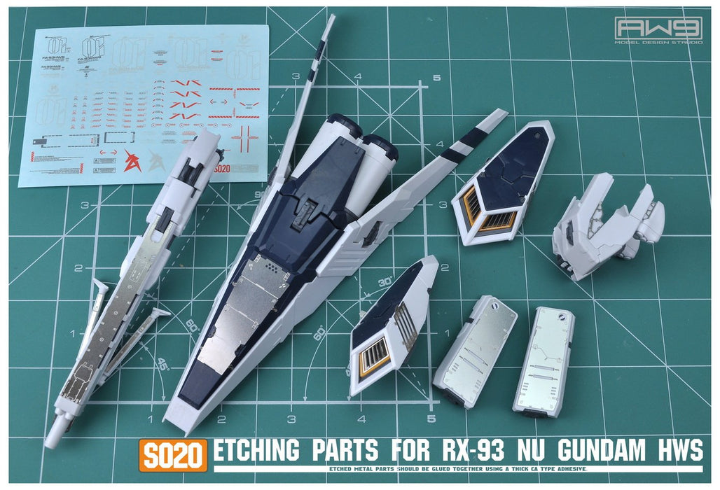 Madworks S020 Etching Parts for RG RX-93 Nu Gundam HWS