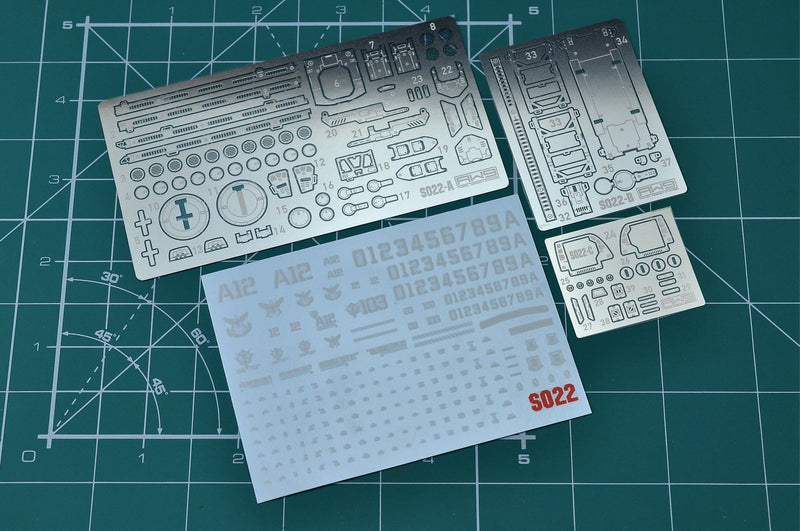 Madworks S022 Etching Parts for HG GTO MS-06S Zaku II