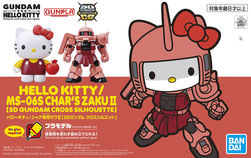 Bandai SD Gundam SDCS MS-06S Char's Zaku II x Hello Kitty - Argama