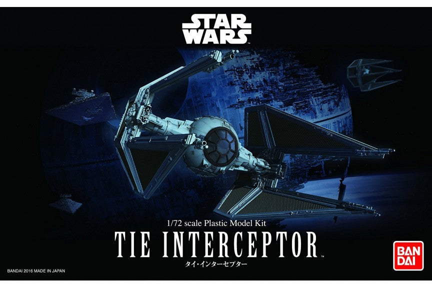 BANDAI STAR WARS 1/72 TIE INTERCEPTOR帯付き Bandai Star Wars 1/72 Tie Interceptor- Argama Hobby - Canada