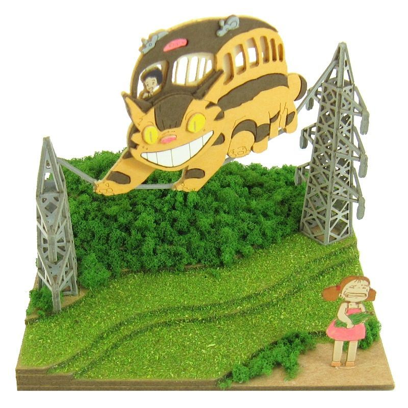 Sankei Miniature Art Kit - Studio Ghibli - Mei & Nekobus (My Neighbour Totoro)