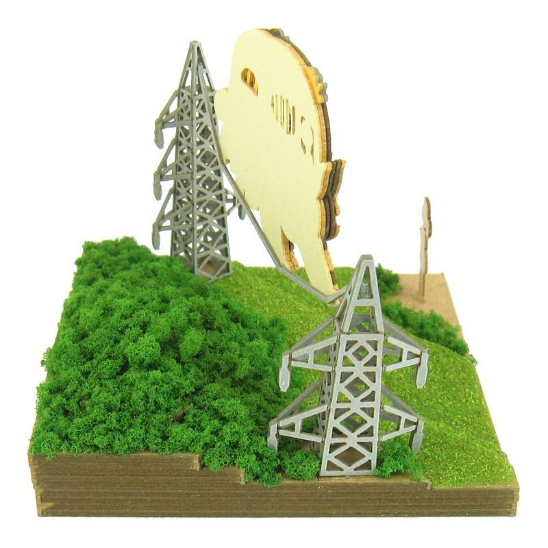 Sankei Miniature Art Kit - Studio Ghibli - Mei & Nekobus (My Neighbour Totoro)