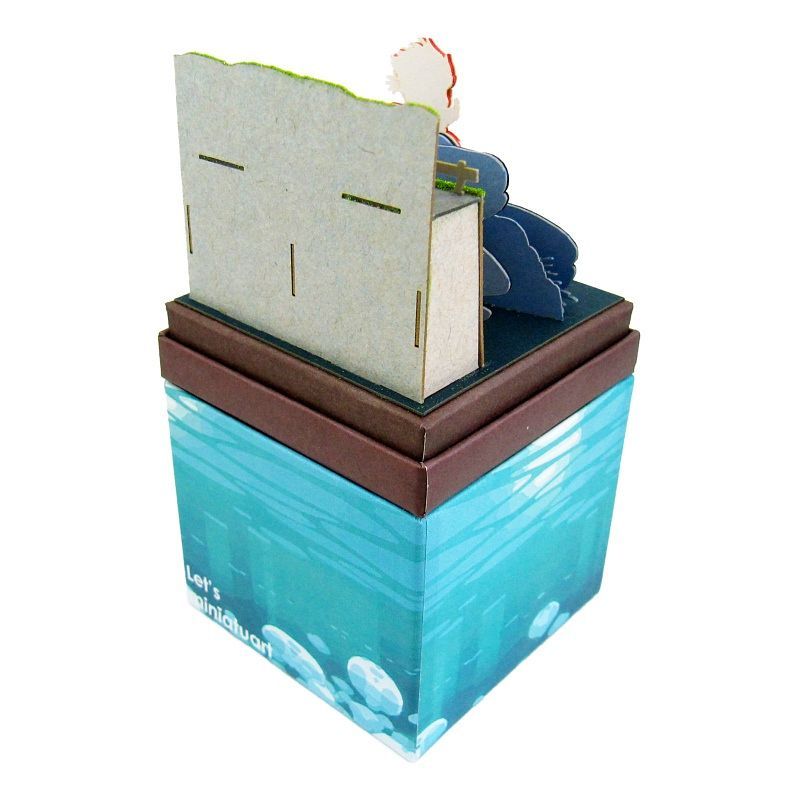 Sankei Miniature Art Kit - Studio Ghibli - Ponyo Running In Sea (Ponyo on the Cliff by the Sea)
