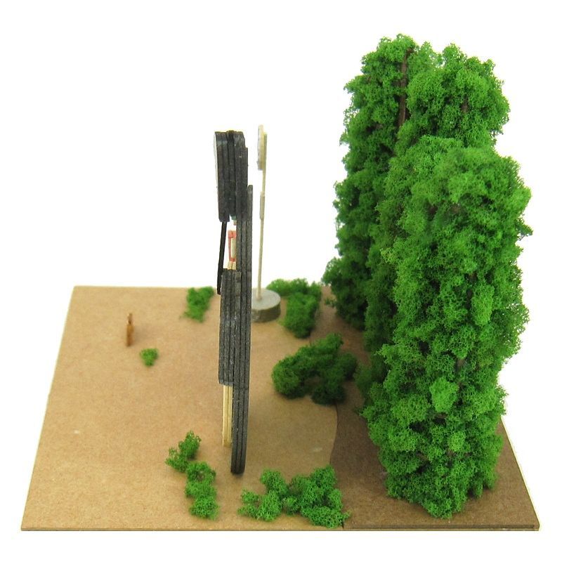 Sankei Miniature Art Kit - Studio Ghibli - Totoro & Bus Stop (My Neighbour Totoro)