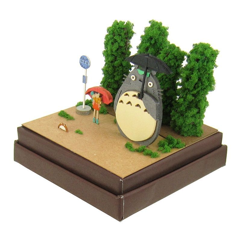 Sankei Miniature Art Kit - Studio Ghibli - Totoro & Bus Stop (My Neighbour Totoro)