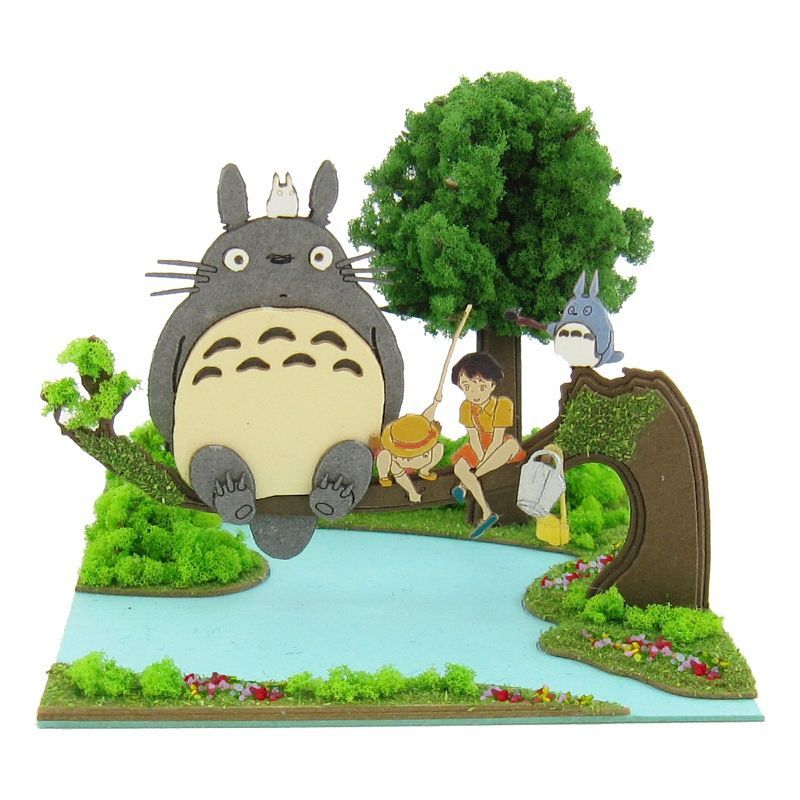 Sankei Miniature Art Kit - Studio Ghibli - Totoro & Satsuki & Mei (My Neighbour Totoro)