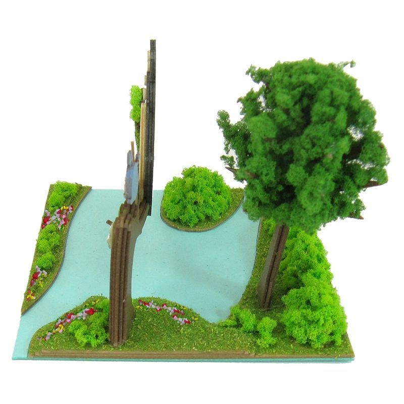 Sankei Miniature Art Kit - Studio Ghibli - Totoro & Satsuki & Mei (My Neighbour Totoro)