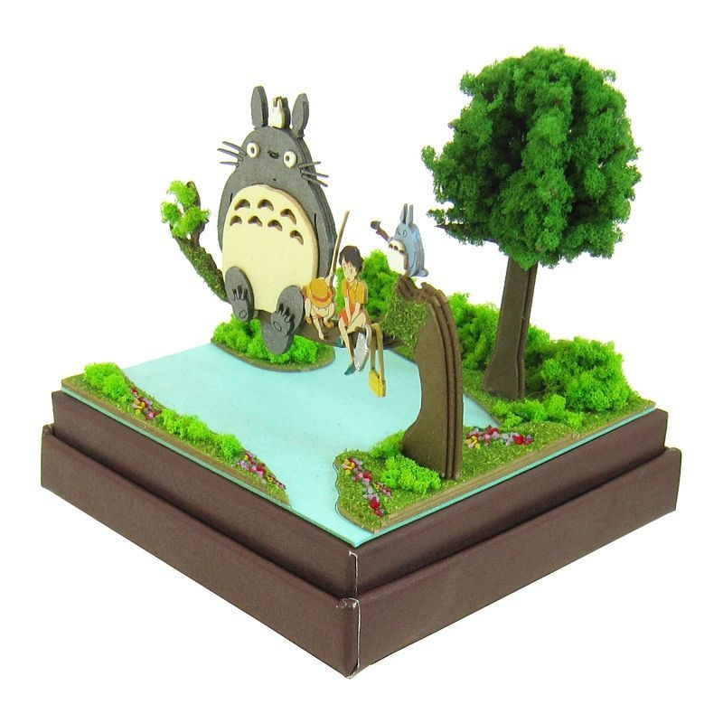 Sankei Miniature Art Kit - Studio Ghibli - Totoro & Satsuki & Mei (My Neighbour Totoro)
