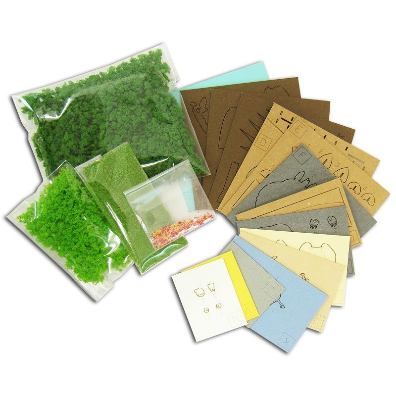 Sankei Miniature Art Kit - Studio Ghibli - Totoro & Satsuki & Mei (My Neighbour Totoro)