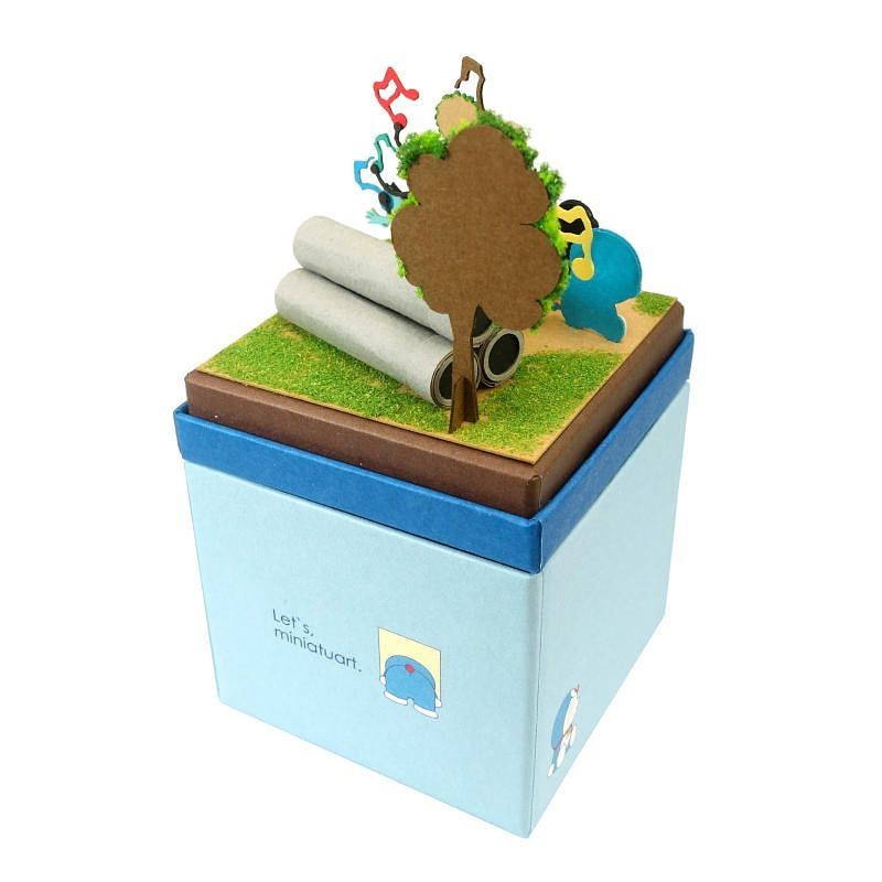 Sankei Miniature Art Kit - Doraemon - Gian Recital