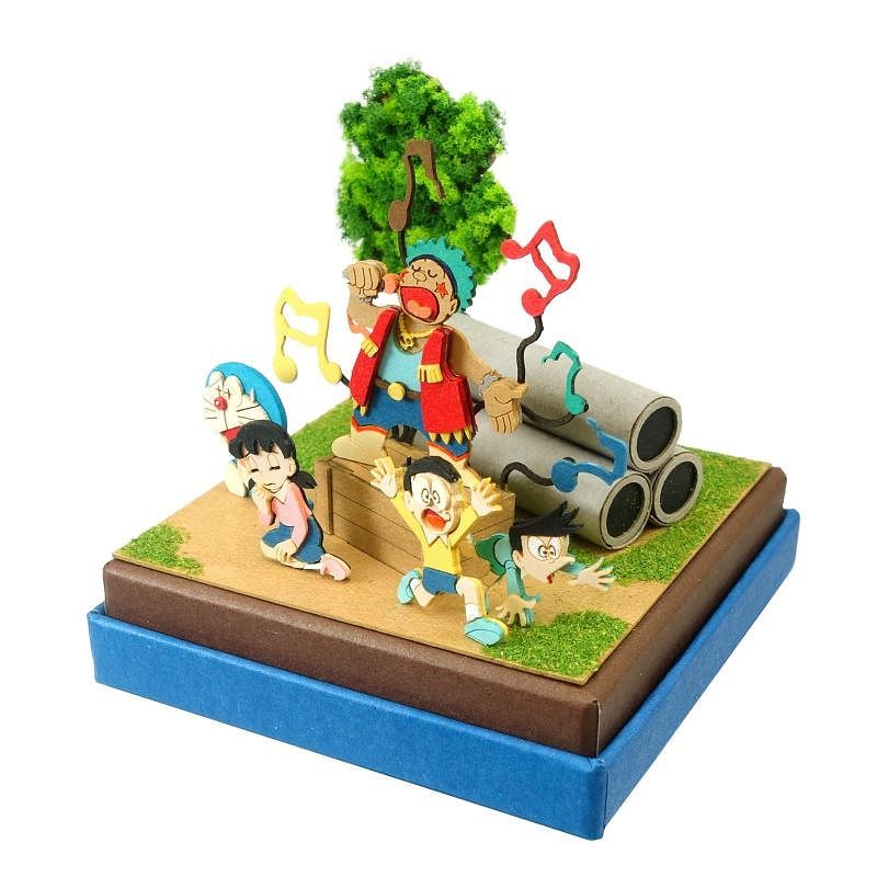 Sankei Miniature Art Kit - Doraemon - Gian Recital