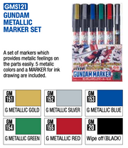 Gundam Marker - Gundam Metallic Color Set