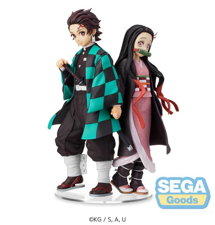 Sega Super Premium Figure - Demon Slayer - Tanjiro & Nezuko Kamado Sibling Bond