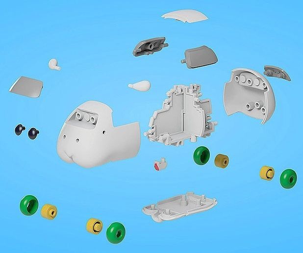 Moderoid Pui Pui Molcar Non-scale Shiromo Plastic Model Kit