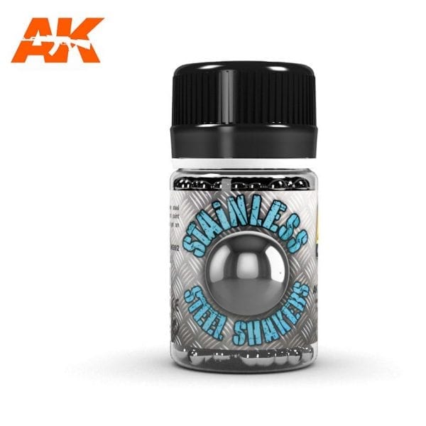 AK Interactive AK892 Stainless Steel Shakers (250 balls)