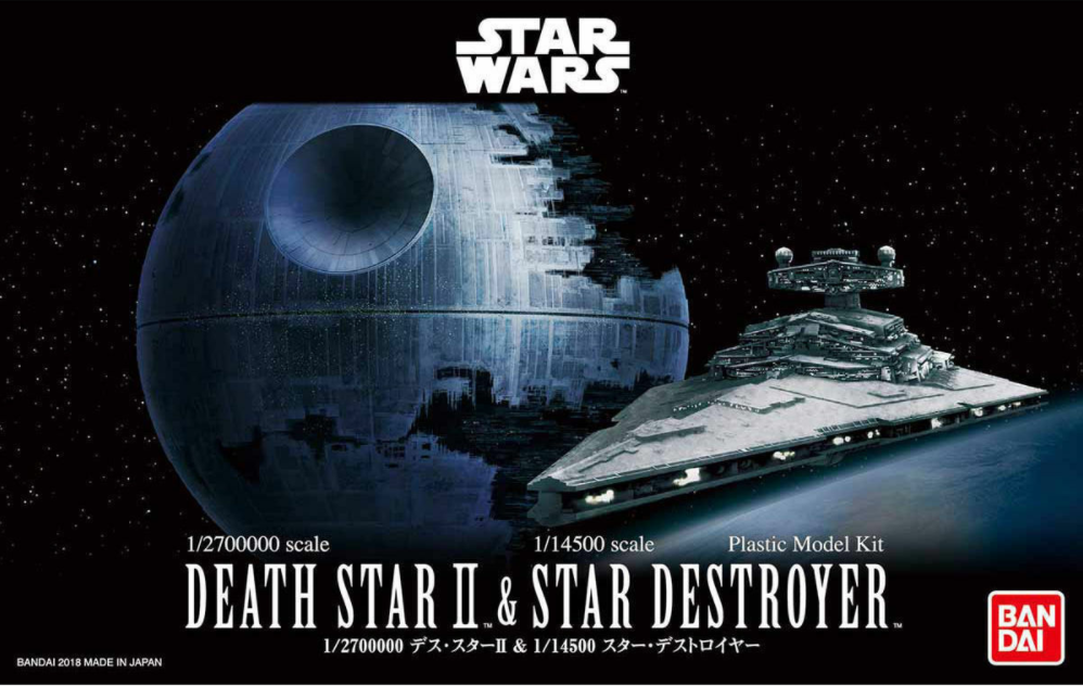 Star Wars 1/2,700,000 Death Star II & 1/14,500 Star Destroyer Set