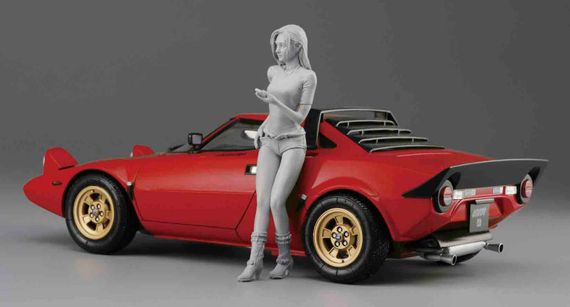 1/24 Lancia Stratos HF 'Stradale' w/ Italian Girl's Figure