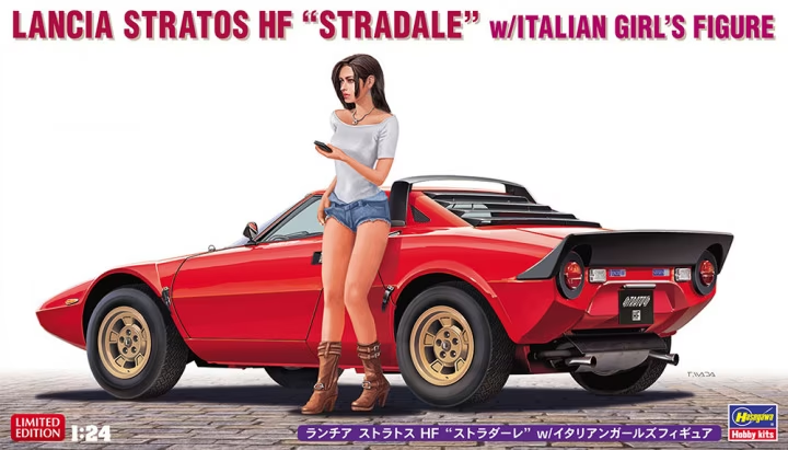 1/24 Lancia Stratos HF 'Stradale' w/ Italian Girl's Figure