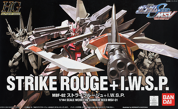 High Grade (HG) Gundam Seed 1/144 MBF-02 Strike Rouge + I.W.S.P.