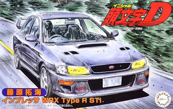 Initial D 1/24 Subaru Impreza WRX Type R STi Fujiwara Takumi
