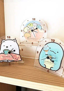 Sumikko Gurashi Acrylic Clock - Shirokuma (Polar Bear)