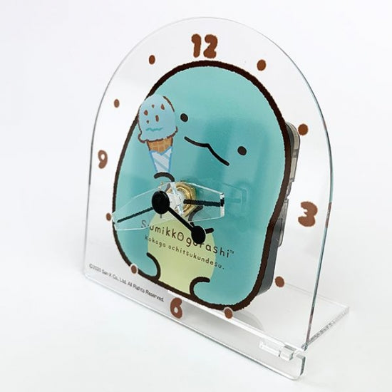 Sumikko Gurashi Acrylic Clock - Tokage (Dinosaur)