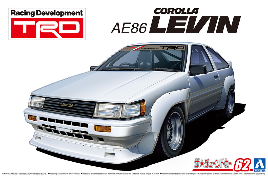 1/24 Toyota TRD AE86 Corolla Levin '83 (Aoshima The Tuned Car Series No.62)