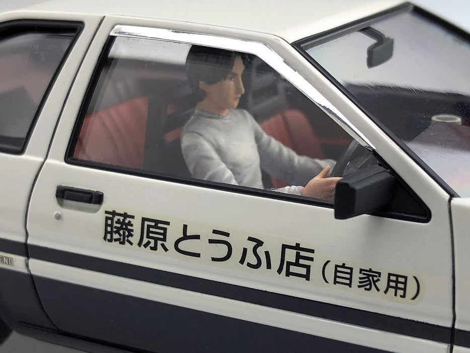 Initial D 1/24 Fujiwara Takumi Toyota AE86 Trueno Project D Ver. with Figure