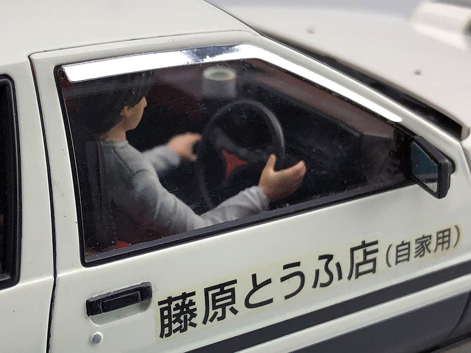 Initial D 1/24 Fujiwara Takumi Toyota AE86 Trueno Project D Ver. with Figure