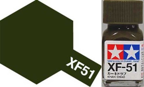 Tamiya Color Enamel Paint XF-51 Khaki Drab