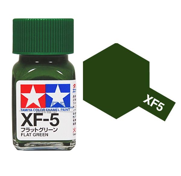 Tamiya Color Enamel Paint XF-5 Flat Green