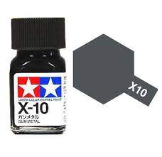 Tamiya Color Enamel Paint X-10 Gun Metal