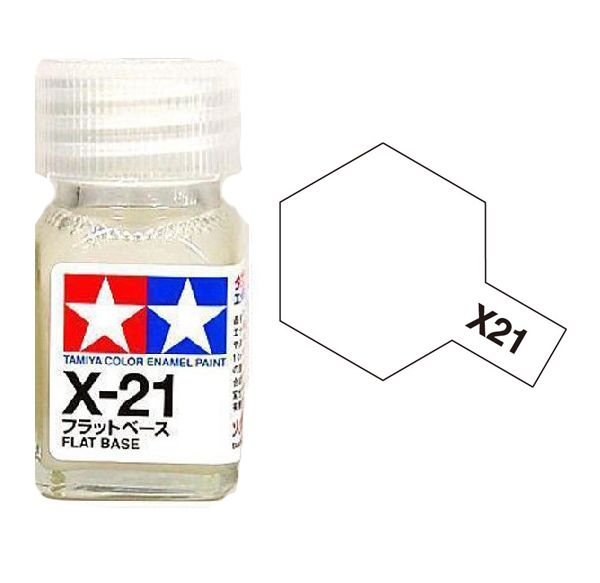 Tamiya Color Enamel Paint X-21 Flat Base