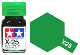 Tamiya Color Enamel Paint X-25 Clear Green