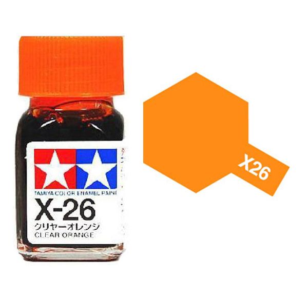 Tamiya Color Enamel Paint X-26 Clear Orange