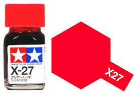 Tamiya Color Enamel Paint X-27 Clear Red