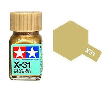 Tamiya Color Enamel Paint X-31 Titanium Gold