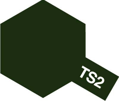 Tamiya Spray Paints TS2 - Dark Green (85002)