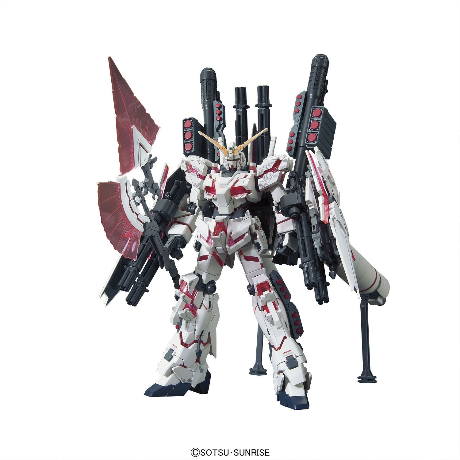 RX-0 FULL ARMOR UNICORN GUNDAM レッドカラー Bandai High Grade (HG) HGUC 1/144 RX-0 Full Armor Unicorn
