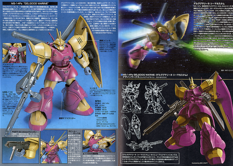 High Grade (HG) HGUC 1/144 MS-14Fs Gelgoog Marine (Cima Custom)