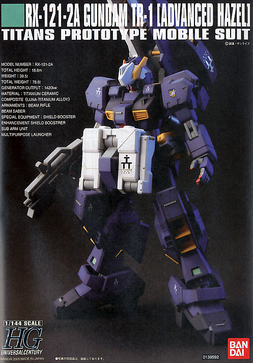 High Grade (HG) HGUC 1/144 RX-121-2A Gundam TR-1 Advanced Hazel