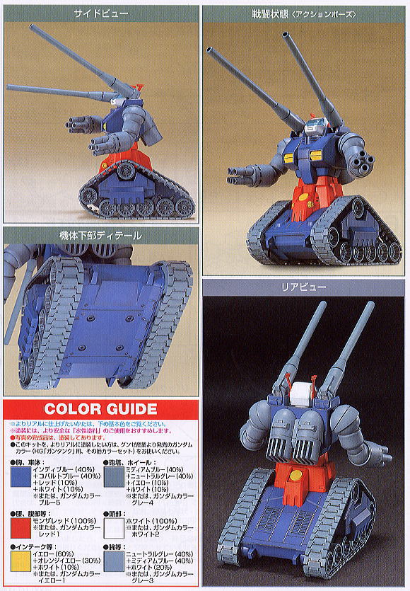 HGUC RX-75 Guntank (High Grade Mobile Suit Gundam 1/144)