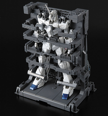 Master Grade 1/100 Unicorn Gundam (TV Color + MS Cage)