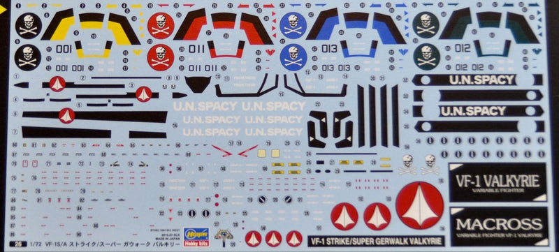 Macross 1/72 VF-1S/A Strike/Super Gerwalk Valkyrie