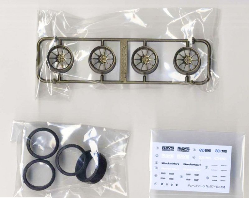 Aoshima 1/24 Volk Racing RAYS CE28n 19 Inch Rims