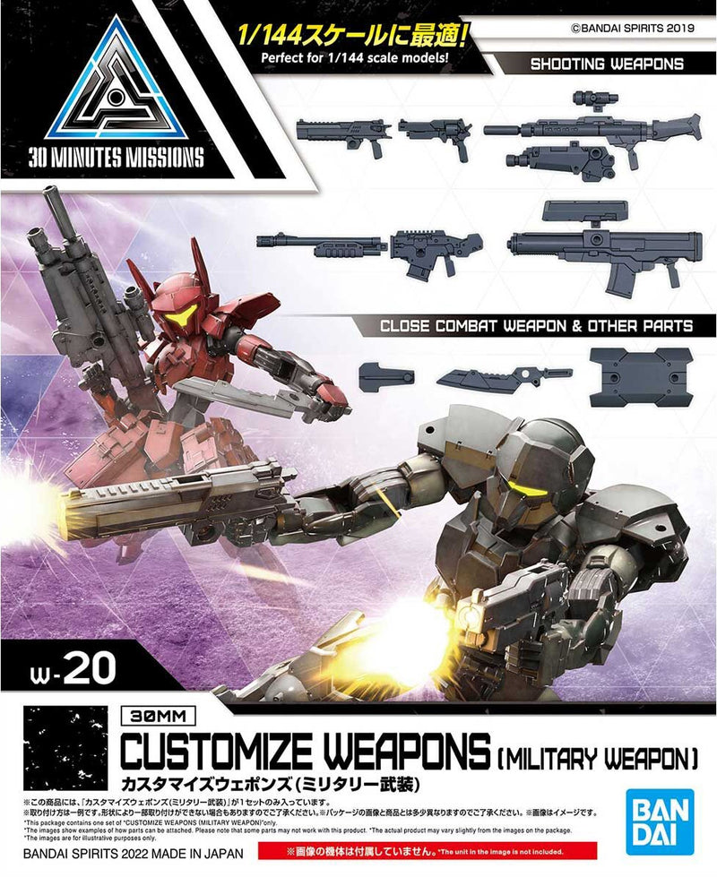 30MM 1/144 W20 Customize Weapons (Military Weapon)