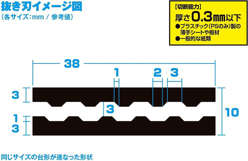 Wave HG Detail Punch Trapezium 1 (HT-466)